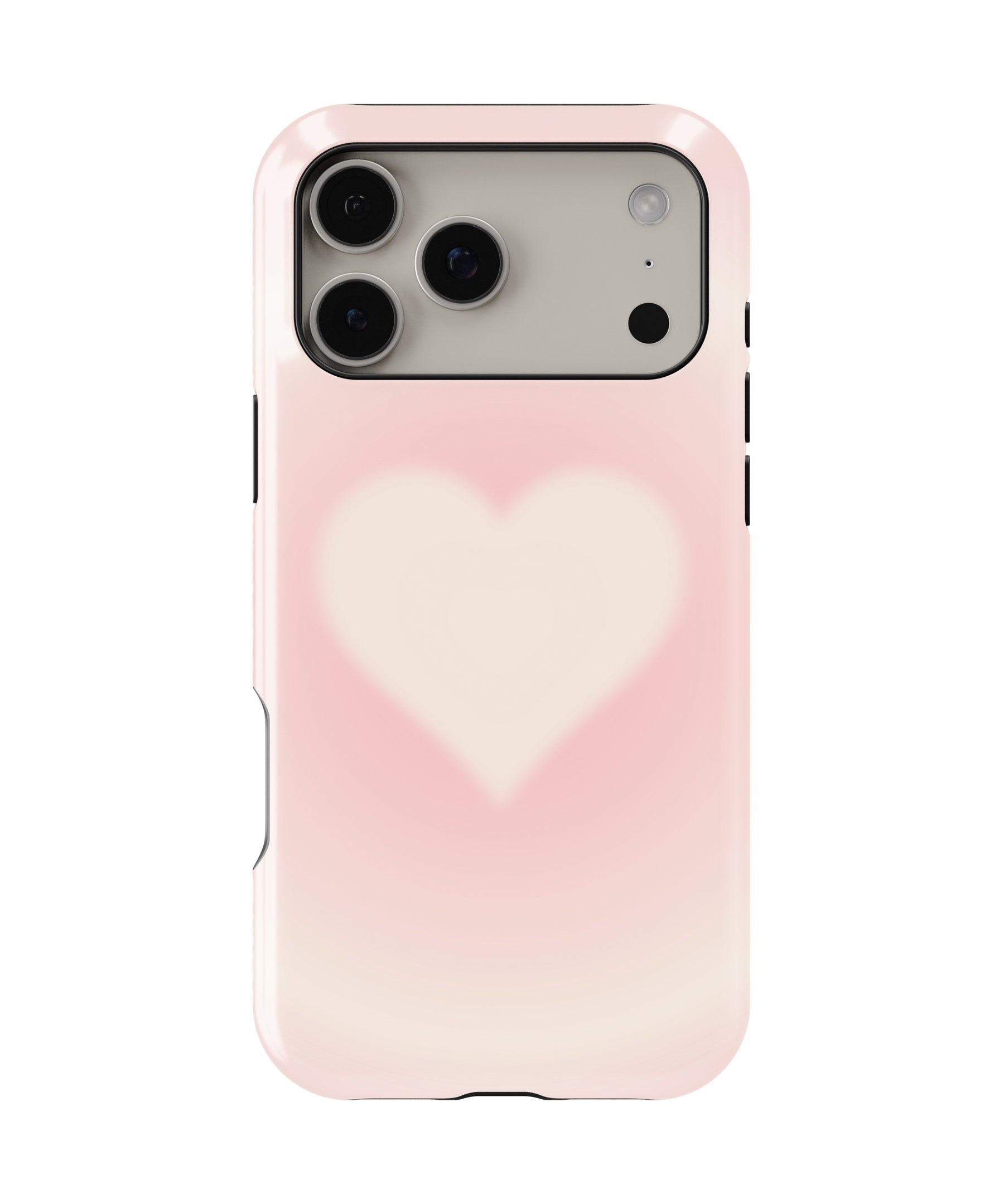 Pink Blush Heart Glow MagSafe iPhone Tough Case