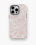 Soft Pink Botanical Floral MagSafe iPhone Tough Case - i15 pro max tough p1