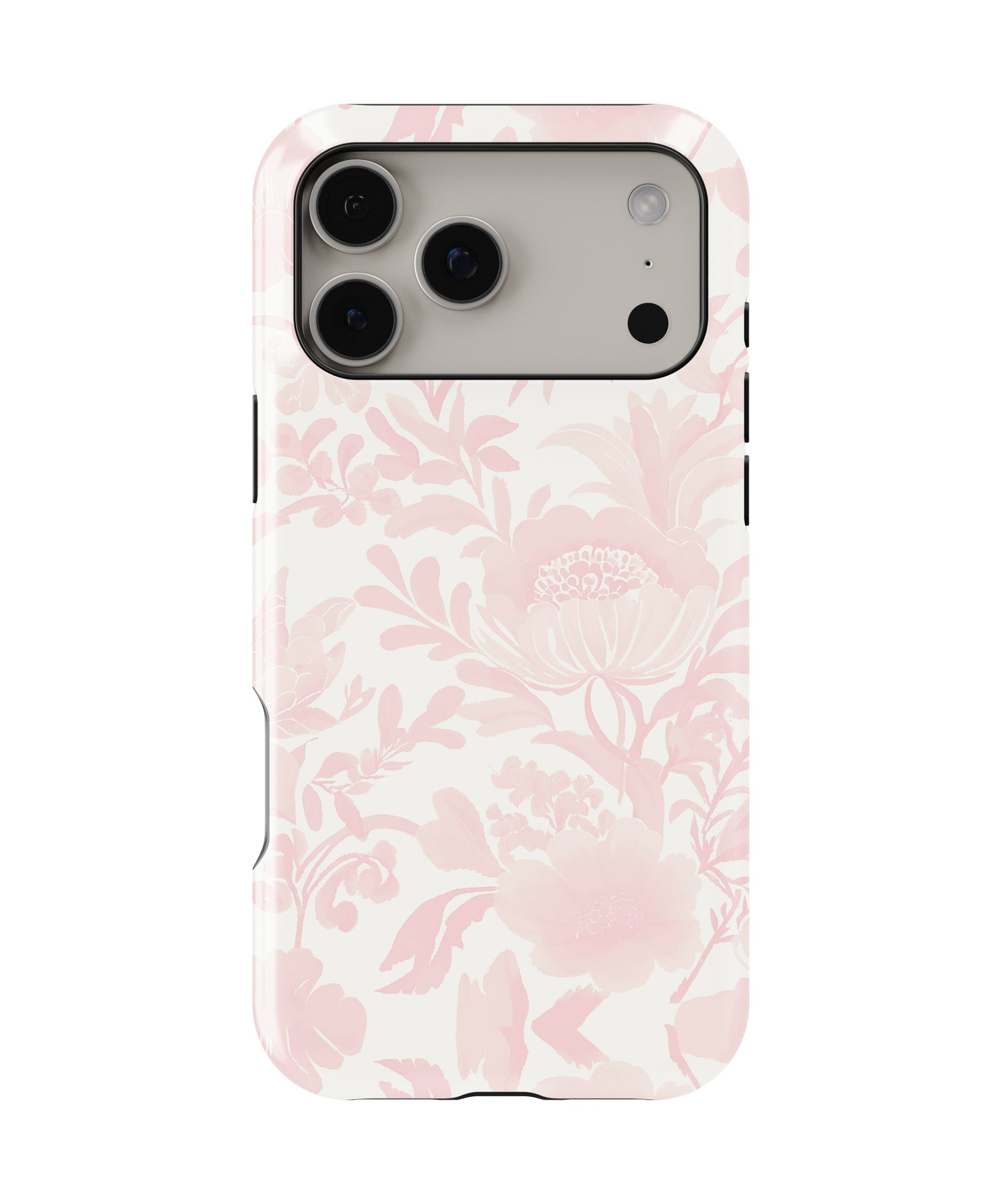 Soft Pink Botanical Floral MagSafe iPhone Tough Case