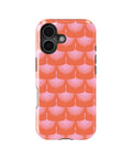 Coral Pink Art Deco Fan MagSafe iPhone Tough Case - i17T p1