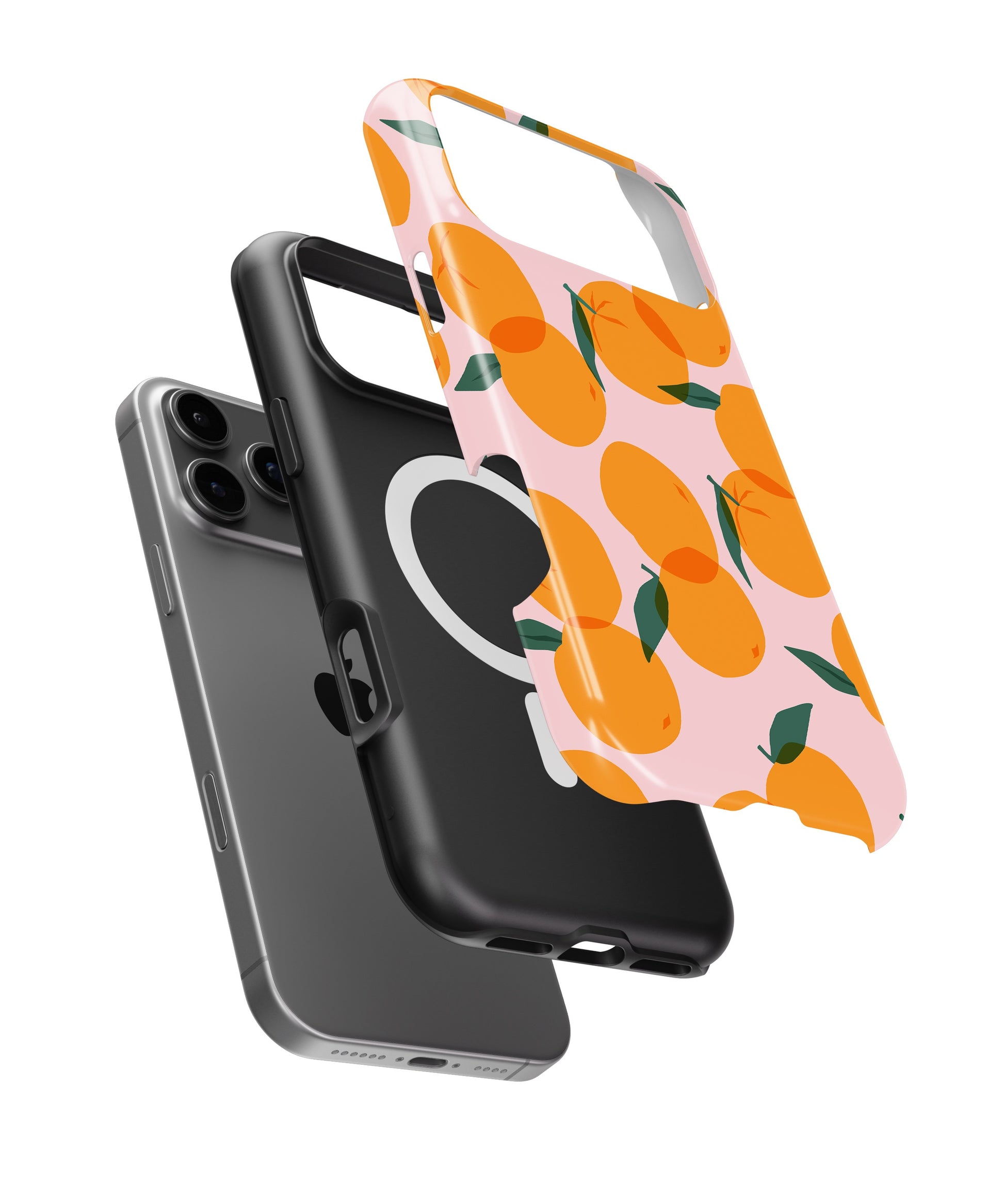 Pink Orange Citrus Fruit MagSafe iPhone Tough Case - i17PMT p11