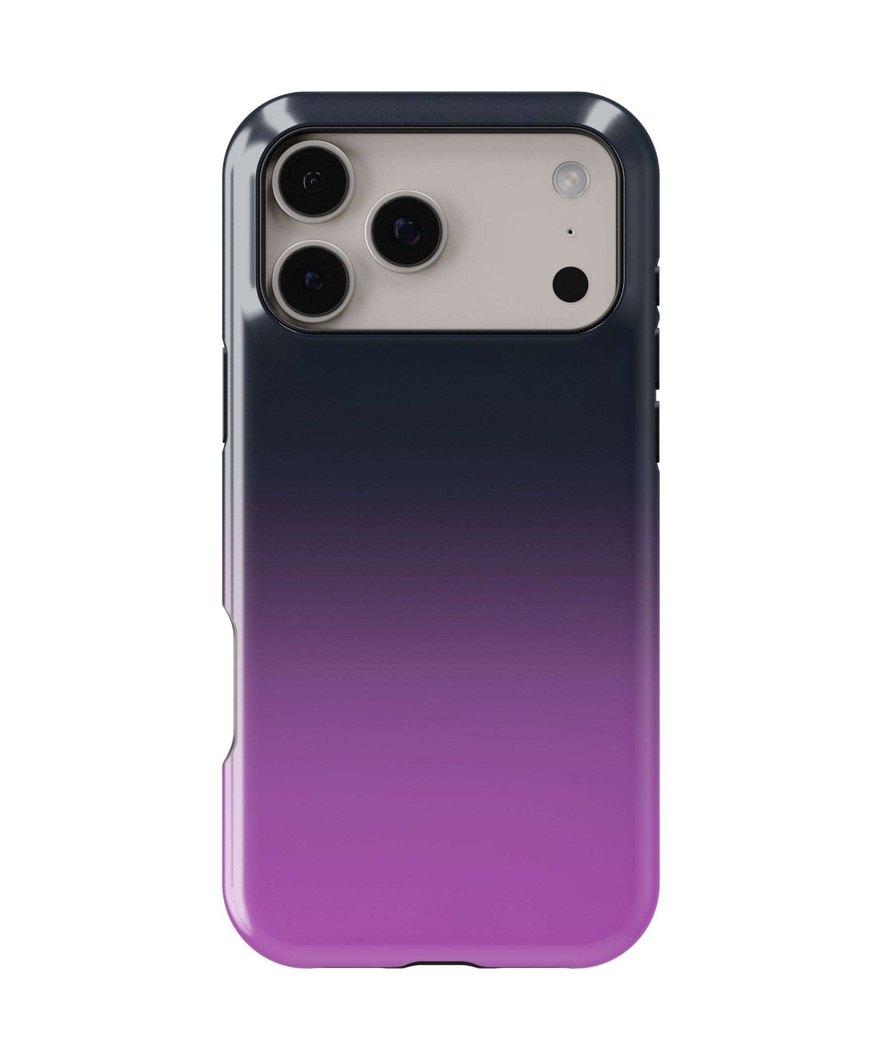 Navy Purple Ombre Gradient MagSafe iPhone Tough Case