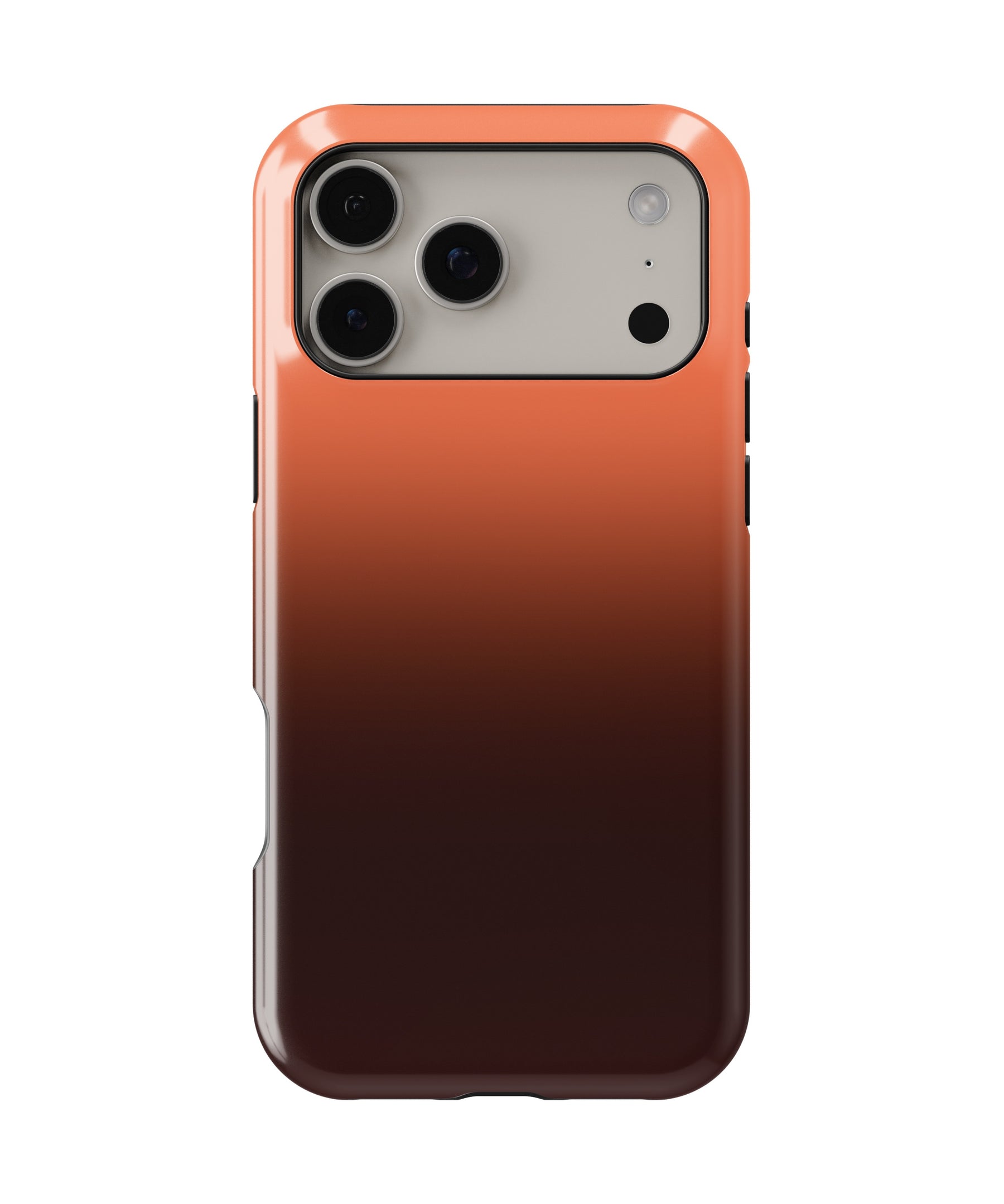 Orange Brown Ombre Gradient MagSafe iPhone Tough Case