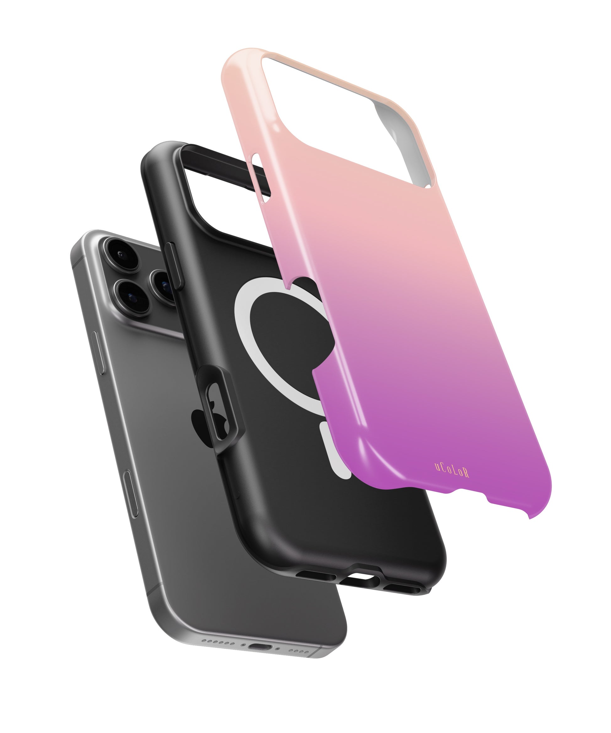 Pink Purple Ombre Gradient MagSafe iPhone Tough Case - i17PMT p11