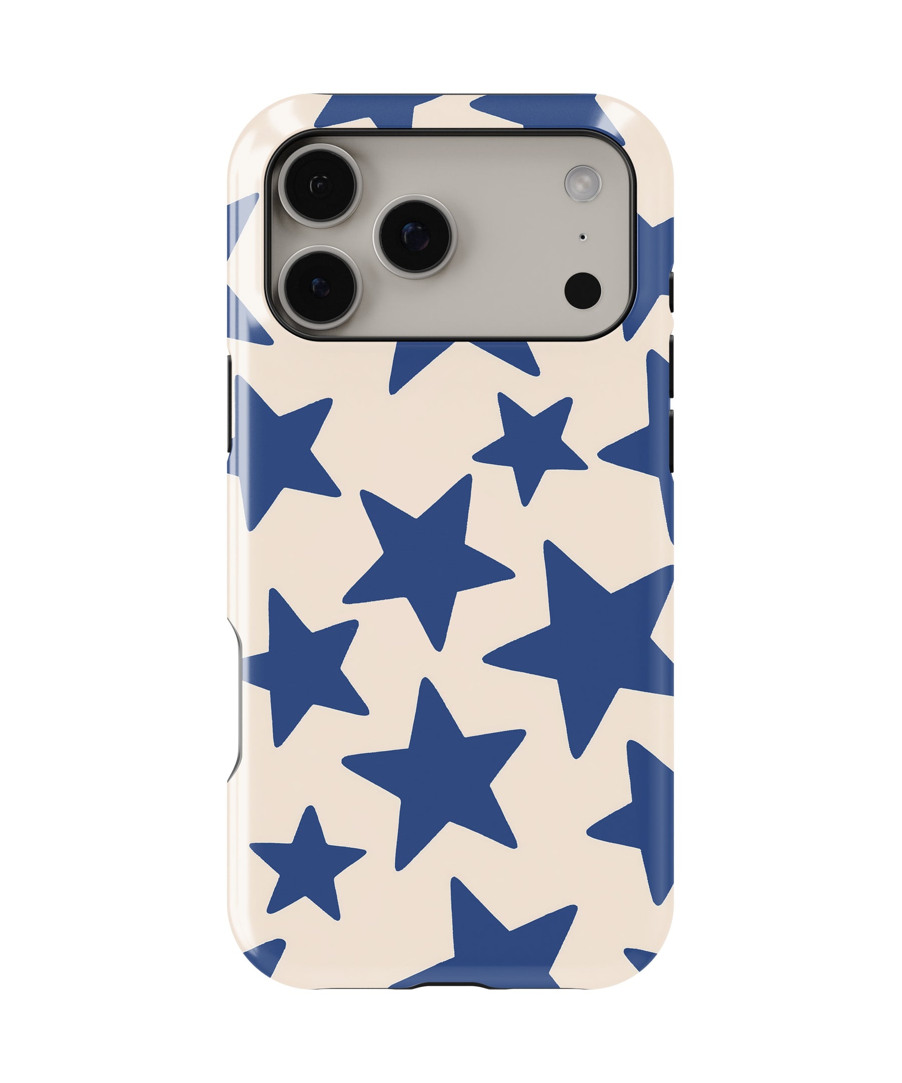 Blue Star Pattern MagSafe iPhone Tough Case