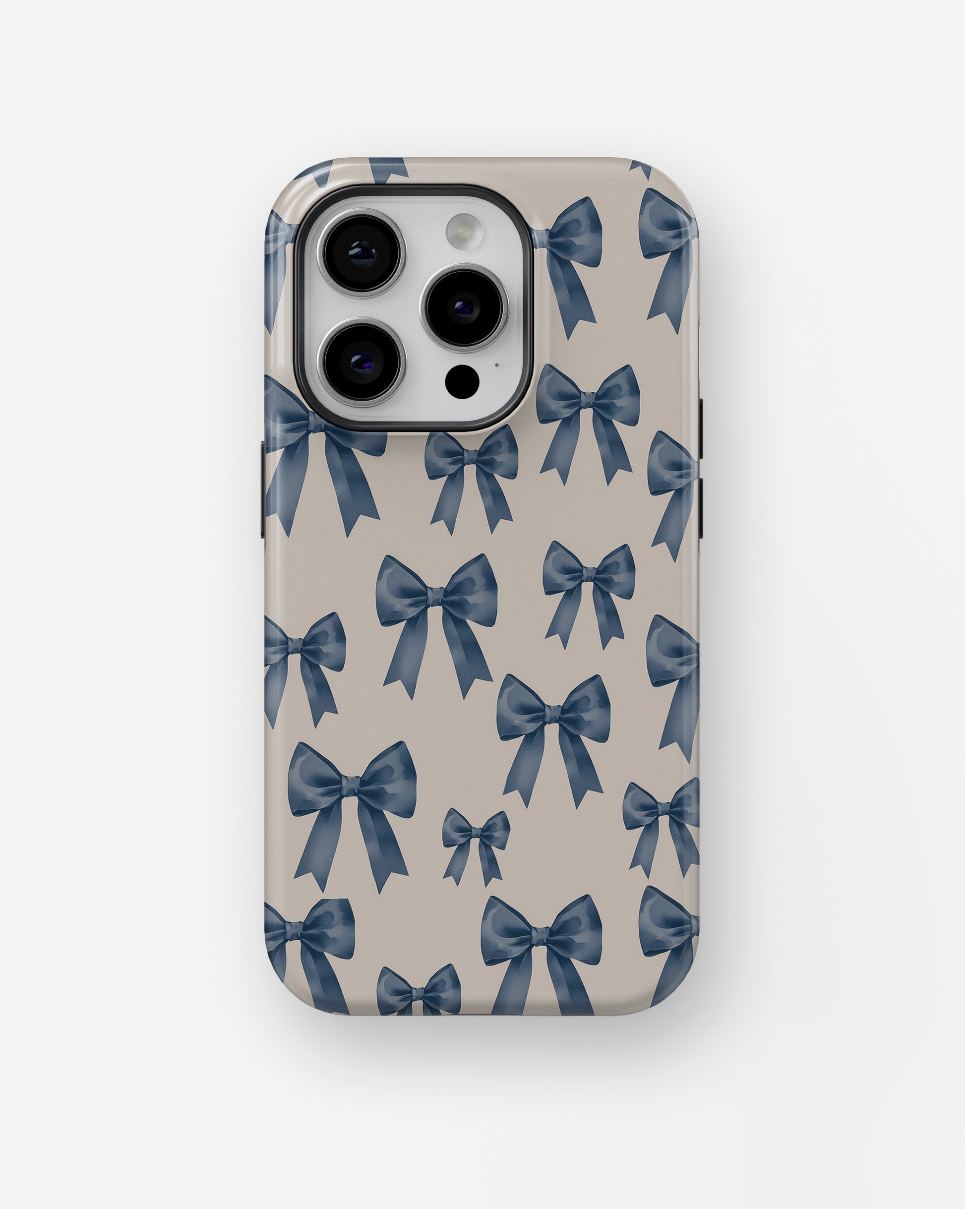 Blue Coquette Bow MagSafe iPhone Tough Case - i15 pro tough p1
