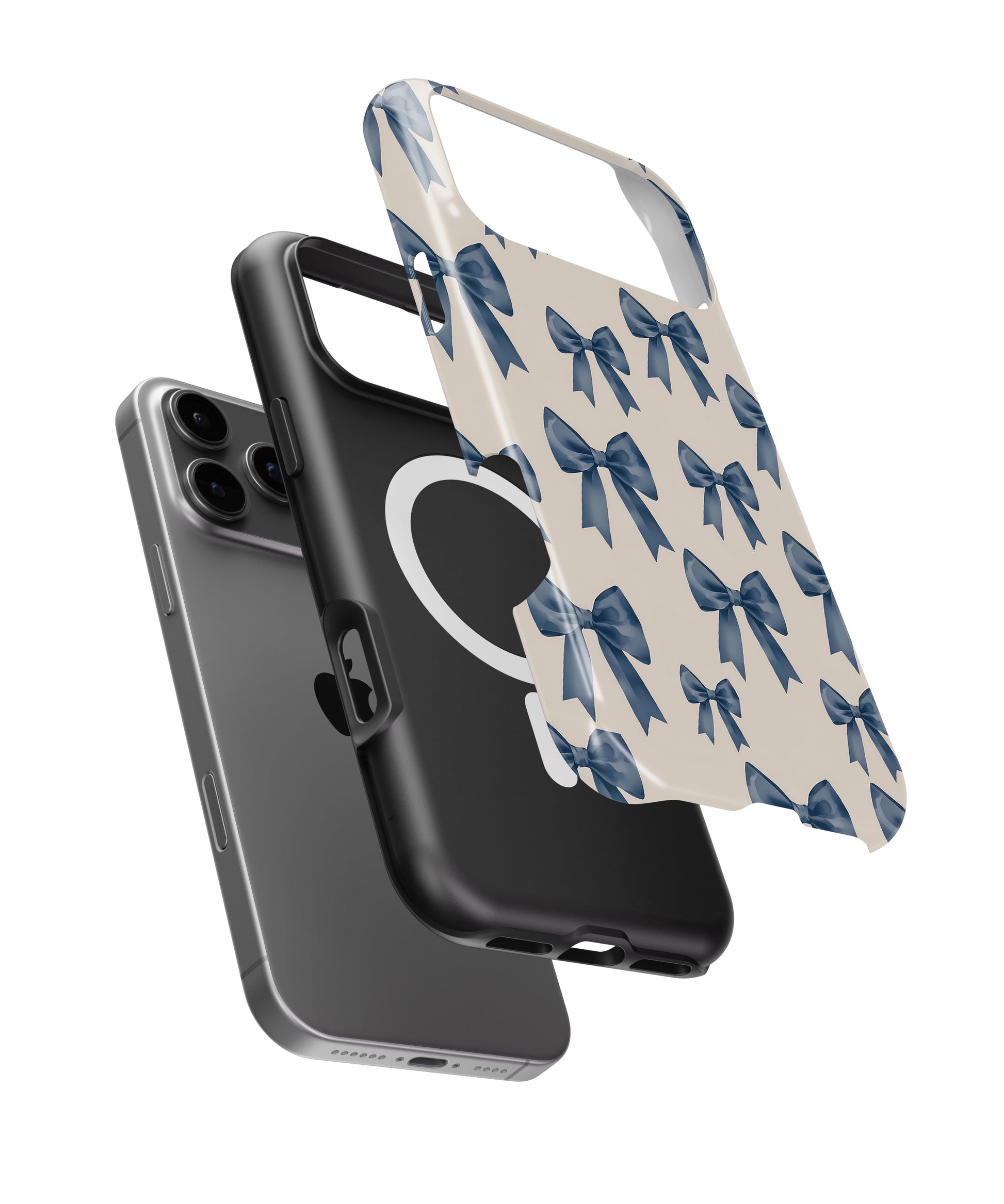 Blue Coquette Bow MagSafe iPhone Tough Case - i17PMT p11