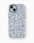 Blue Meadow Floral Shockproof MagSafe Case for iPhone - iPhone 15 (6.1