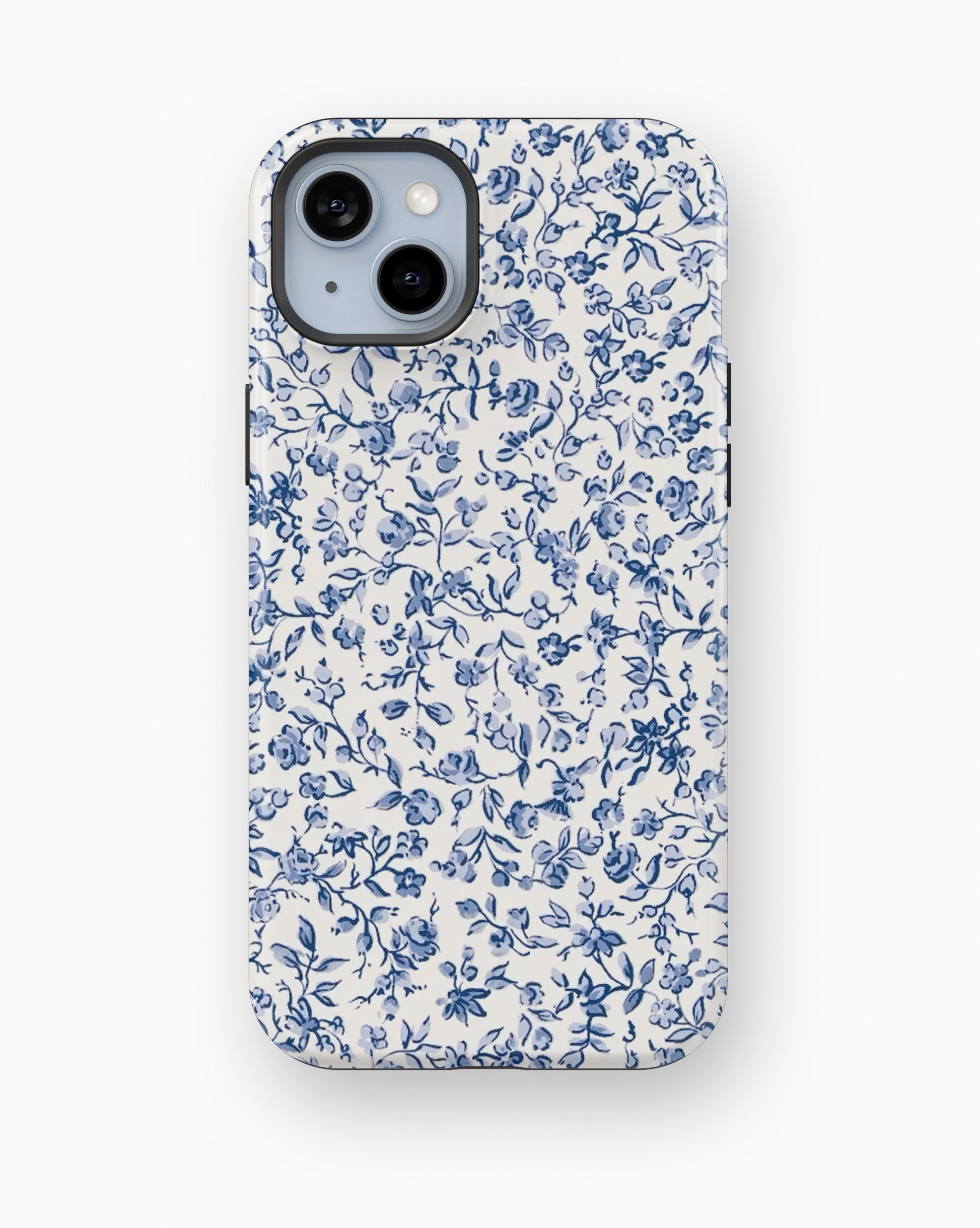 Blue Meadow Floral Shockproof MagSafe Case for iPhone - iPhone 15 (6.1")