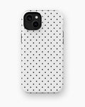Classic Black Polka Dot Shockproof MagSafe Case for iPhone - iPhone 15 Plus (6.7