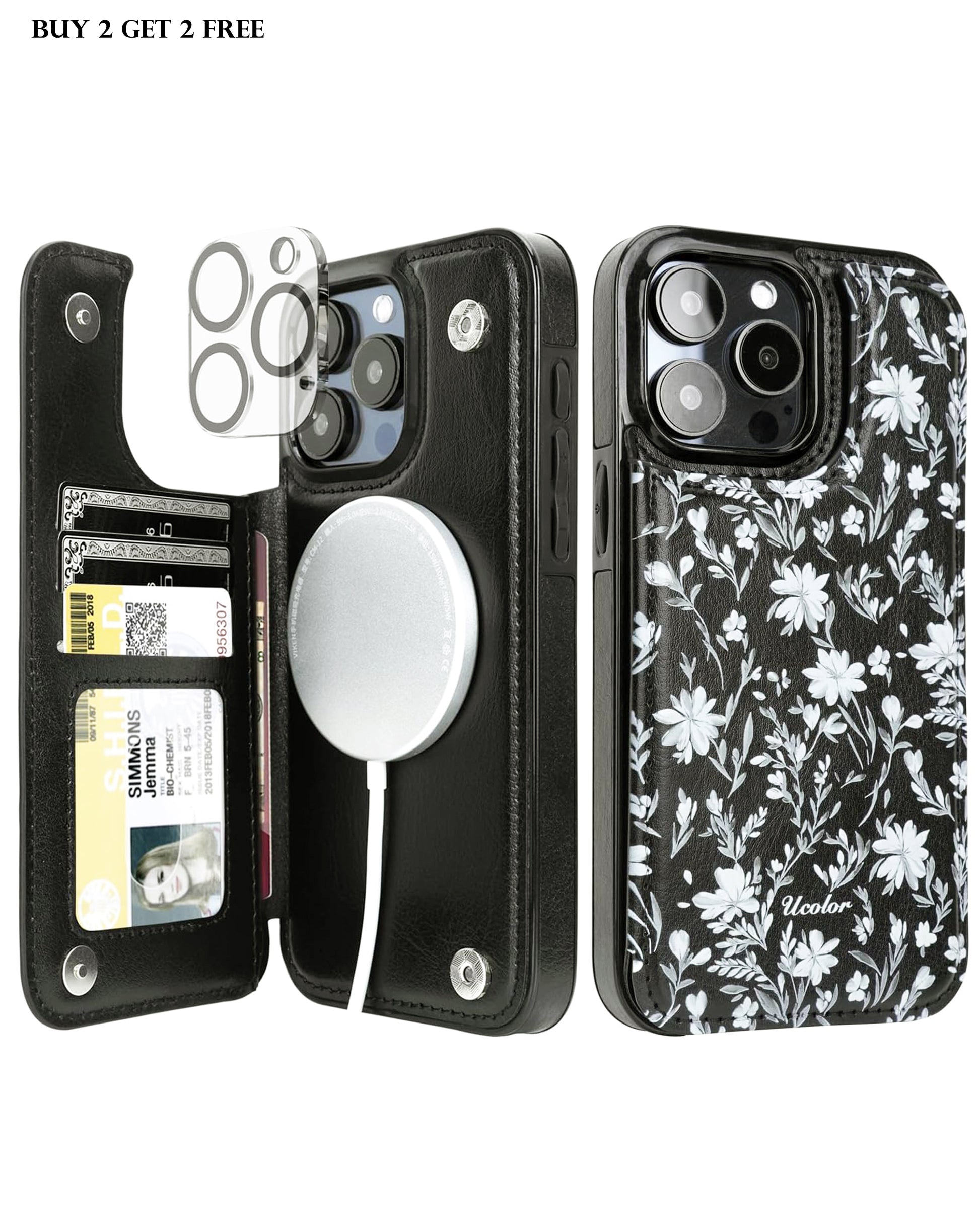 Nacre Floral MagSafe iPhone Case for iPhone 16 Pro Max, 16 Pro & 16 – product image 2
