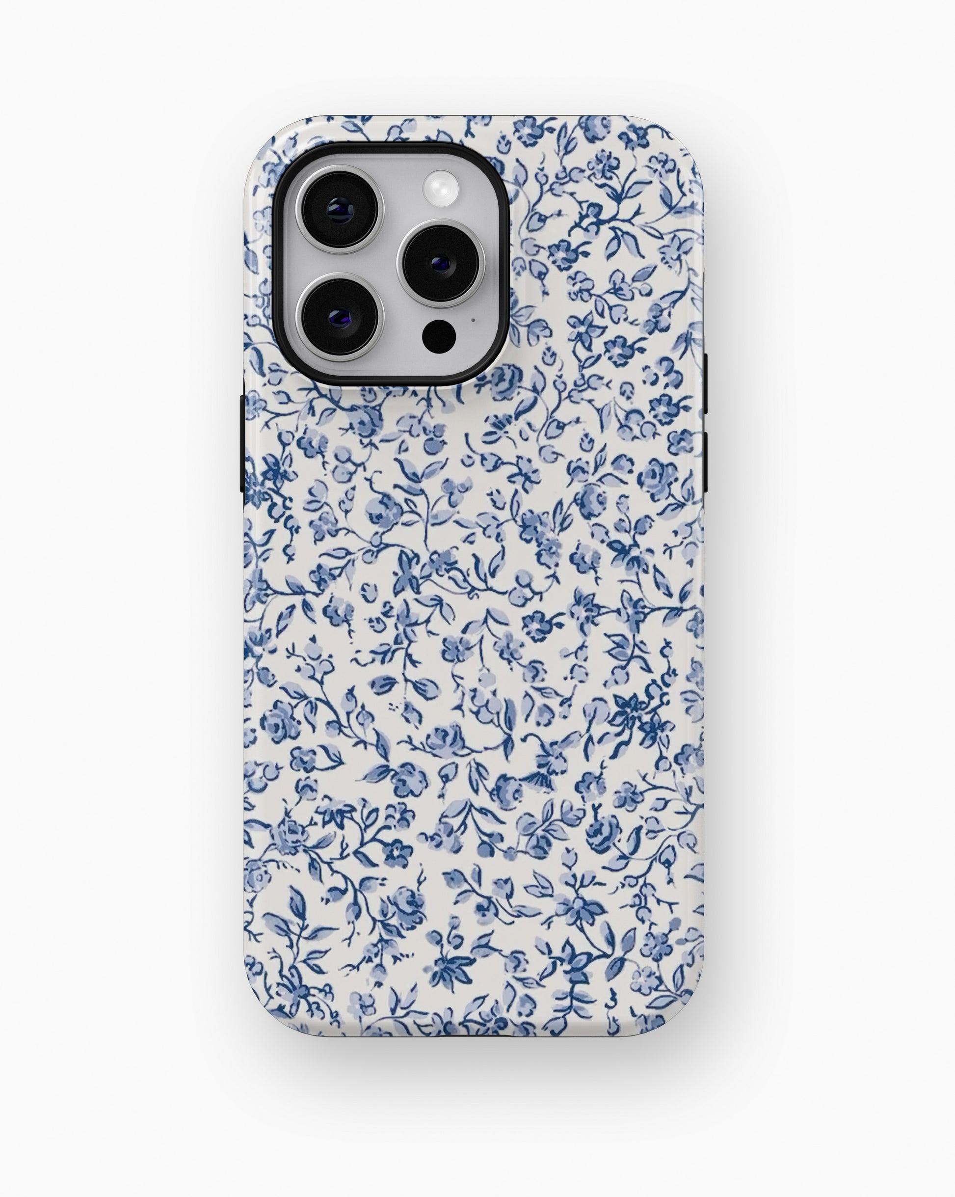 Blue Meadow Floral Shockproof MagSafe Case for iPhone - iPhone 16 Pro Max (6.9")