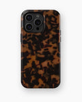Caramel Tortoise Shell Shockproof MagSafe Case for iPhone - iPhone 16 Pro Max (6.9