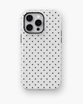 Classic Black Polka Dot Shockproof MagSafe Case for iPhone - iPhone 16 Pro Max (6.9