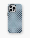 Sky Blue Polka Dot Shockproof MagSafe Case for iPhone - iPhone 16 Pro Max (6.9