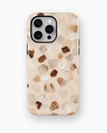 Ivory Pearl Tortoise Shell Shockproof MagSafe Case for iPhone - iPhone 16 Pro Max (6.9
