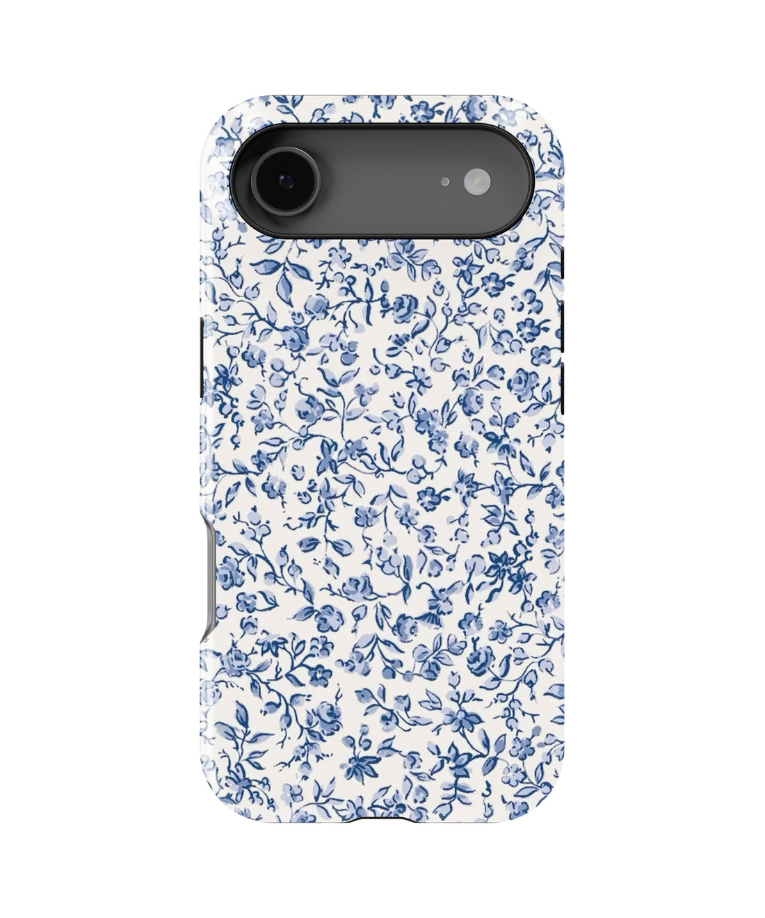 Blue Meadow Floral Shockproof MagSafe Case for iPhone - iPhone 17 Pro Max (6.9")