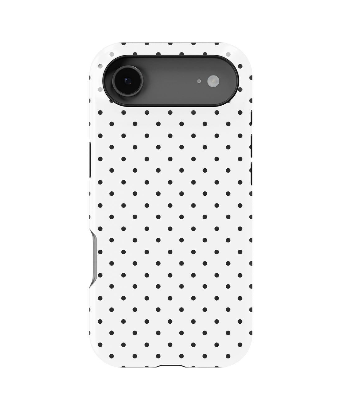 Classic Black Polka Dot Shockproof MagSafe Case for iPhone - iPhone 17 Pro Max (6.9")