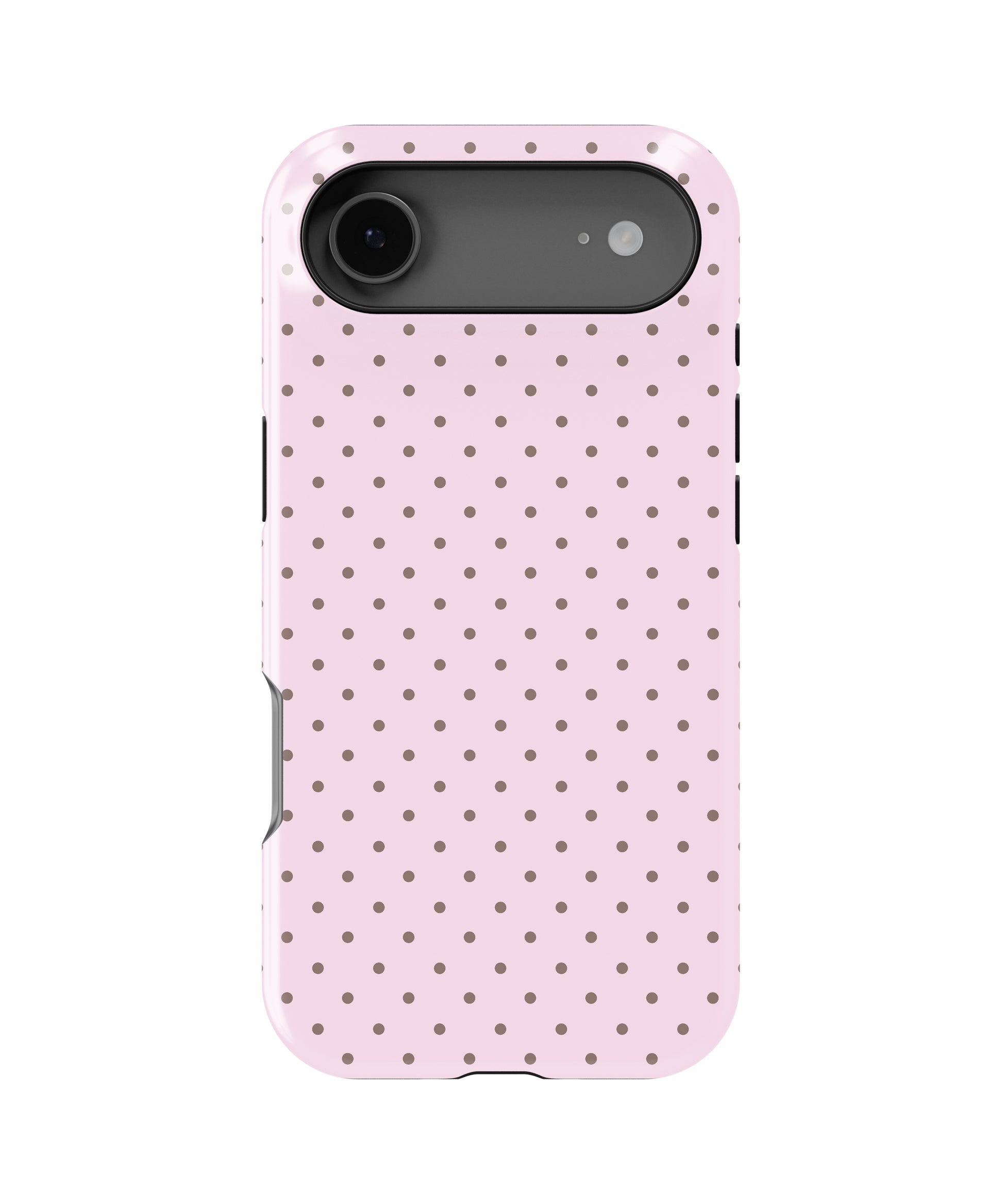 Blush Taupe Polka Dot Shockproof MagSafe Case for iPhone - iPhone 17 Air (6.5")