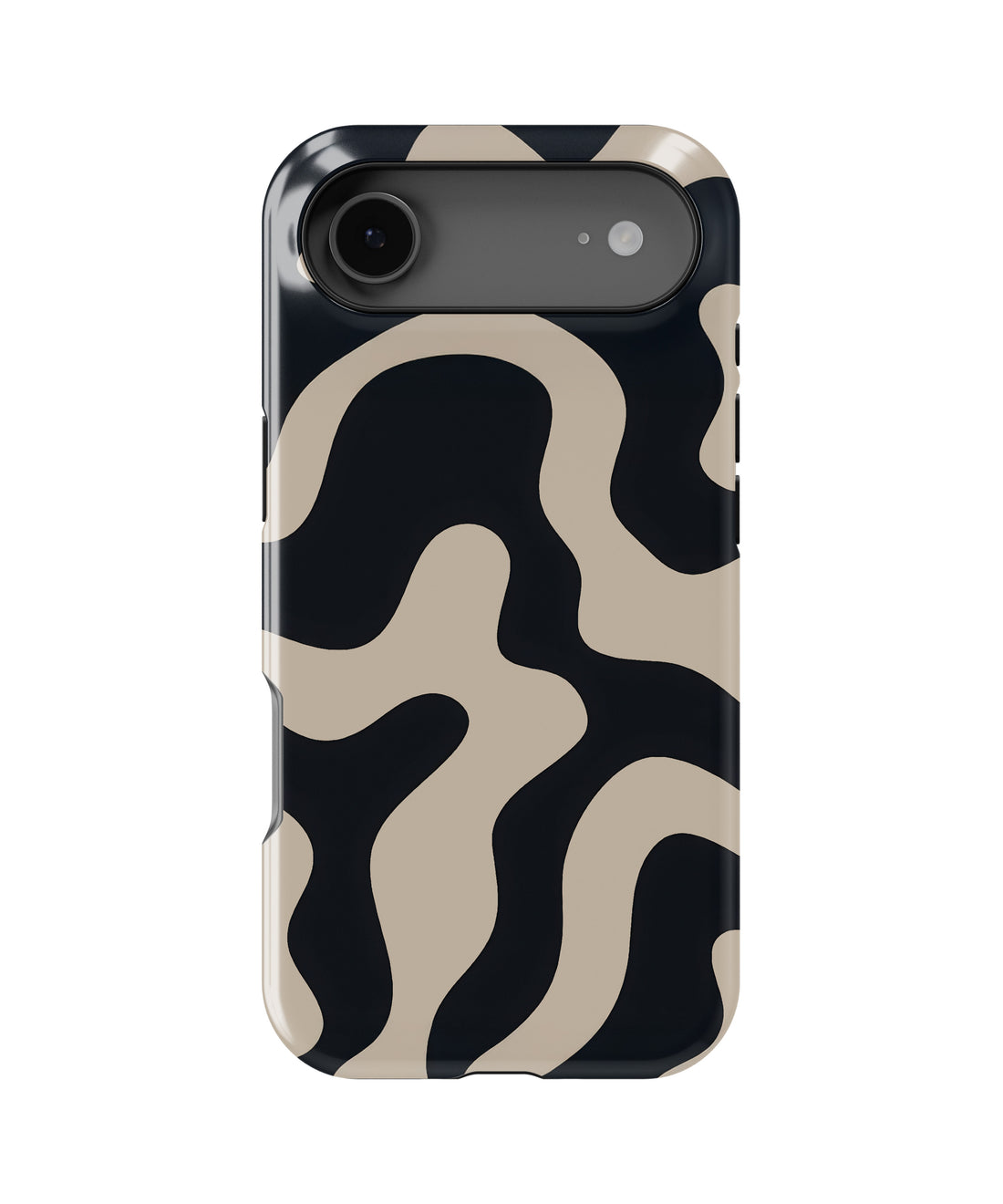 Personalized Zebra Dune Elegance iPhone 17 Case | Custom Name MagSafe Shockproof Case for iPhone 17 Pro Max, 17 Pro & 17 Air