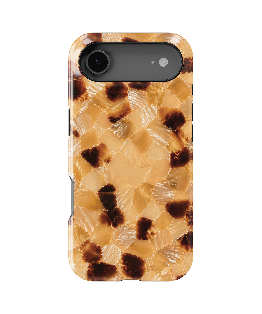 Golden Amber Mosaic Shockproof MagSafe Case for iPhone - iPhone 17 Pro Max (6.9")