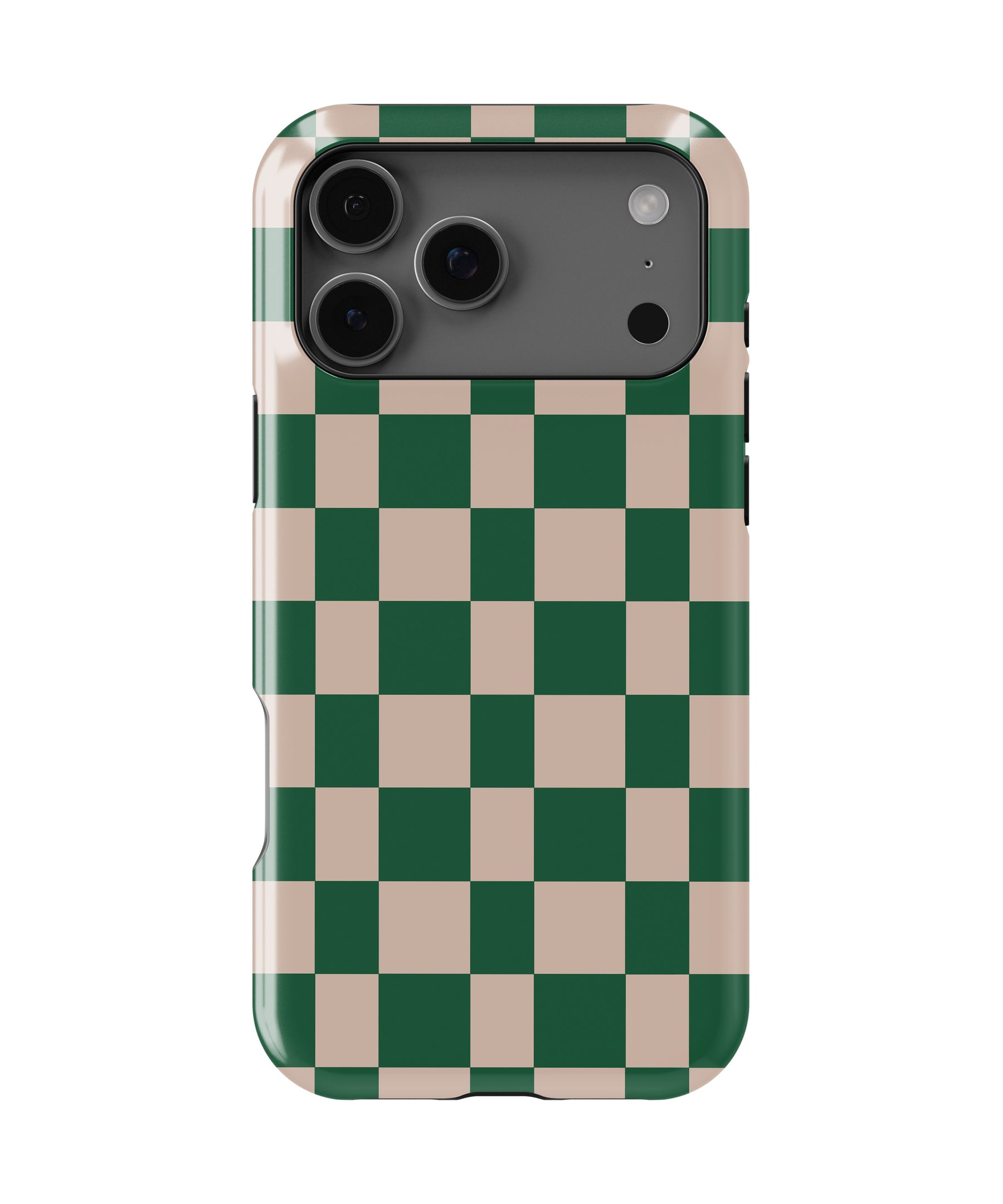 Personalized Savannah Check Oasis iPhone 17 Case | Custom Name MagSafe Shockproof Case for iPhone 17 Pro Max, 17 Pro & 17 Air