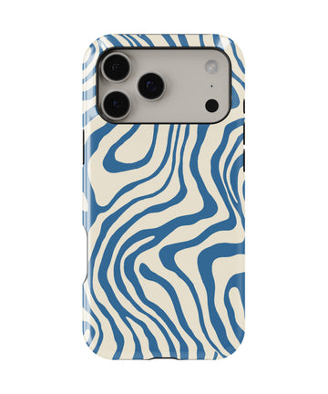 Personalized Oceanic Waves iPhone 17 Case | Custom Name MagSafe Shockproof Case for iPhone 17 Pro Max, 17 Pro & 17 Air