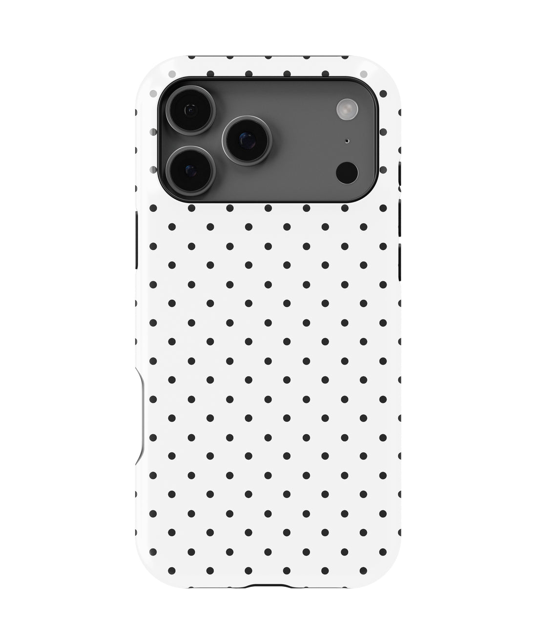 Classic Black Polka Dot Shockproof MagSafe Case for iPhone - iPhone 17 Pro Max (6.9")