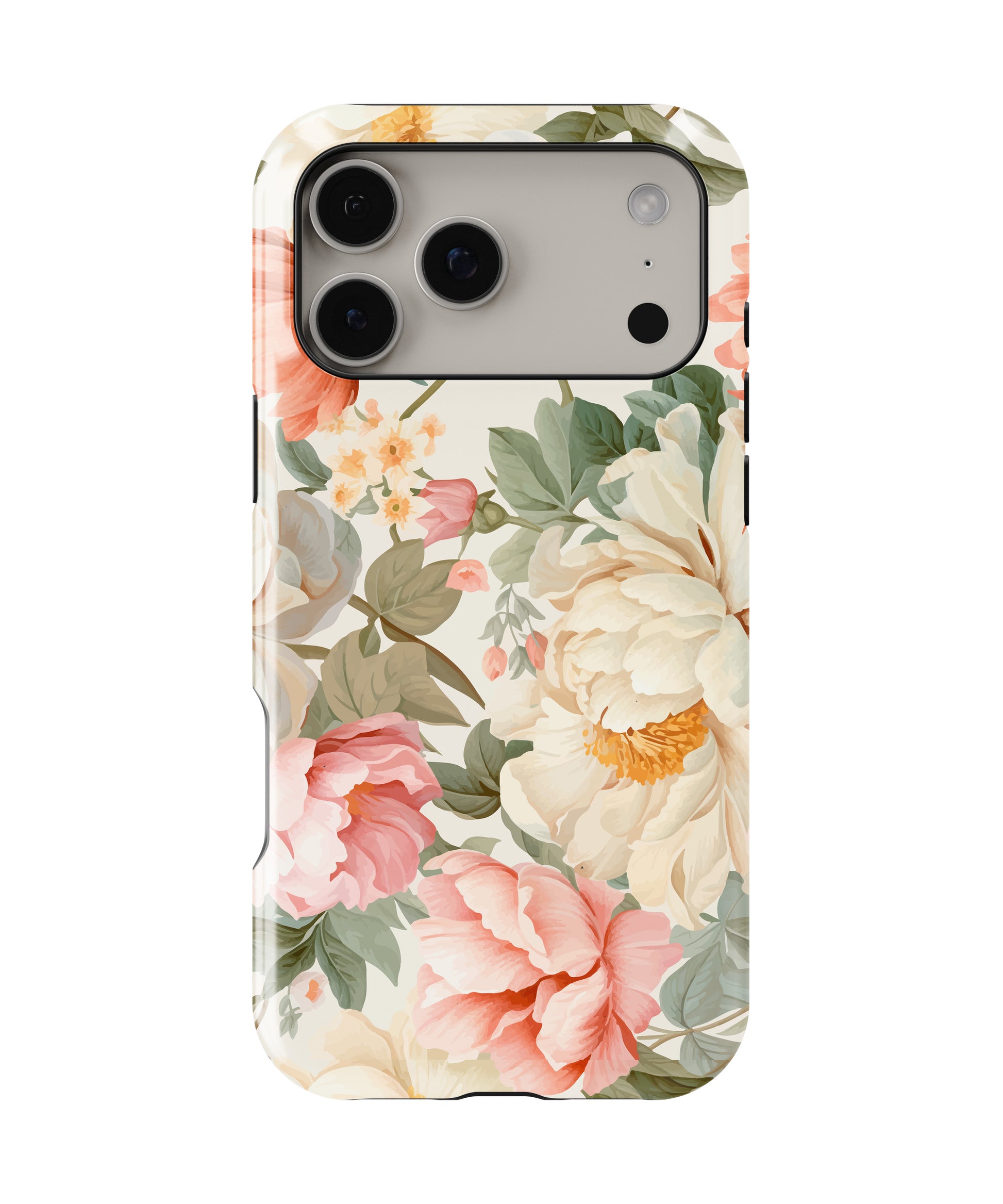 Blush Garden Bloom Shockproof MagSafe Case for iPhone - iPhone 17 Pro Max (6.9")