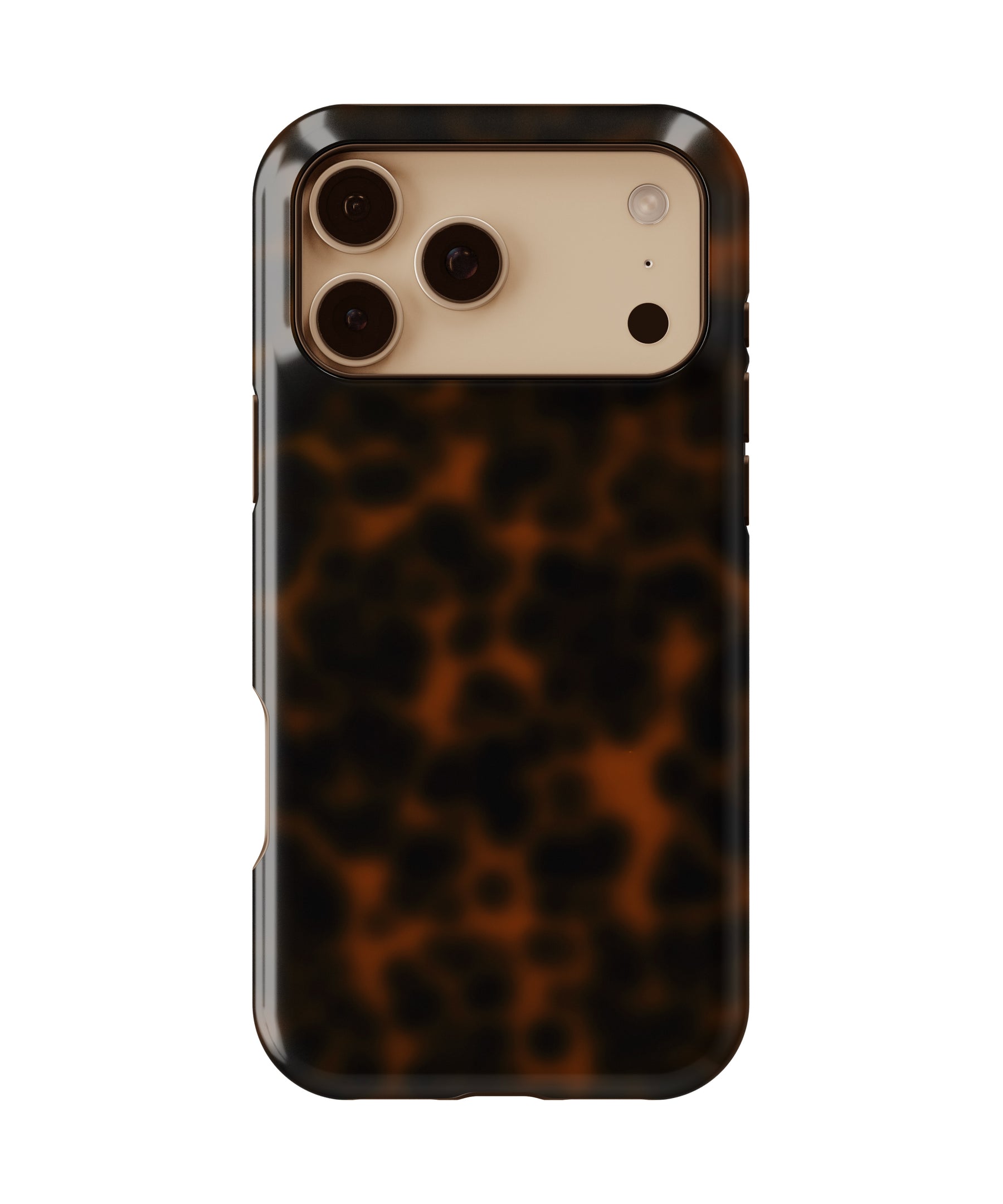 Personalized Amber Tortoise Shell iPhone 17 Case | Custom Name MagSafe Shockproof Case for iPhone 17 Pro Max, 17 Pro & 17 Air