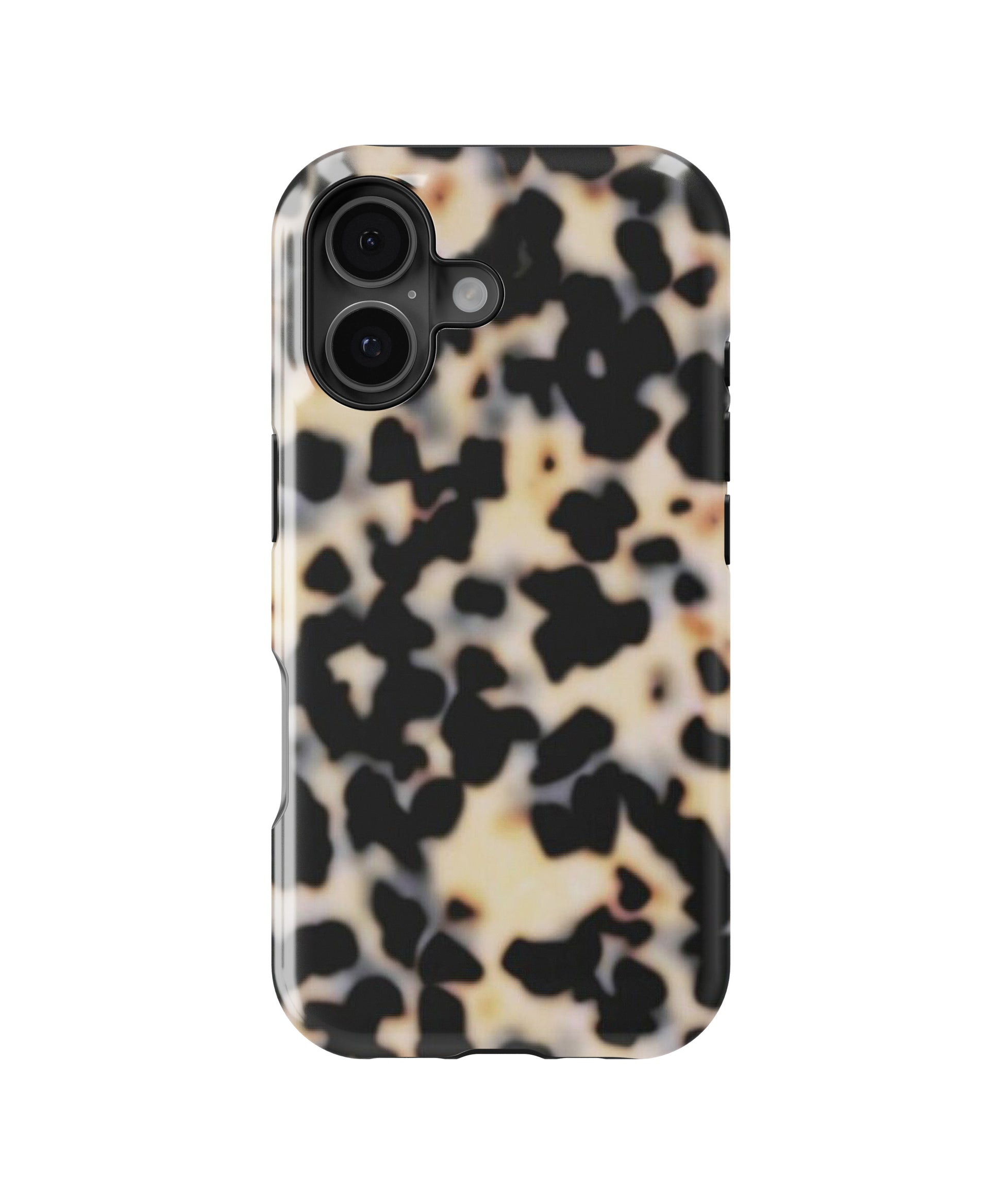 Black Terrazzo Stone Shockproof MagSafe Case for iPhone - iPhone 17 (6.3")