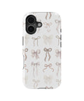 Ivory Coquette Bow Shockproof MagSafe Case for iPhone - iPhone 17 (6.3