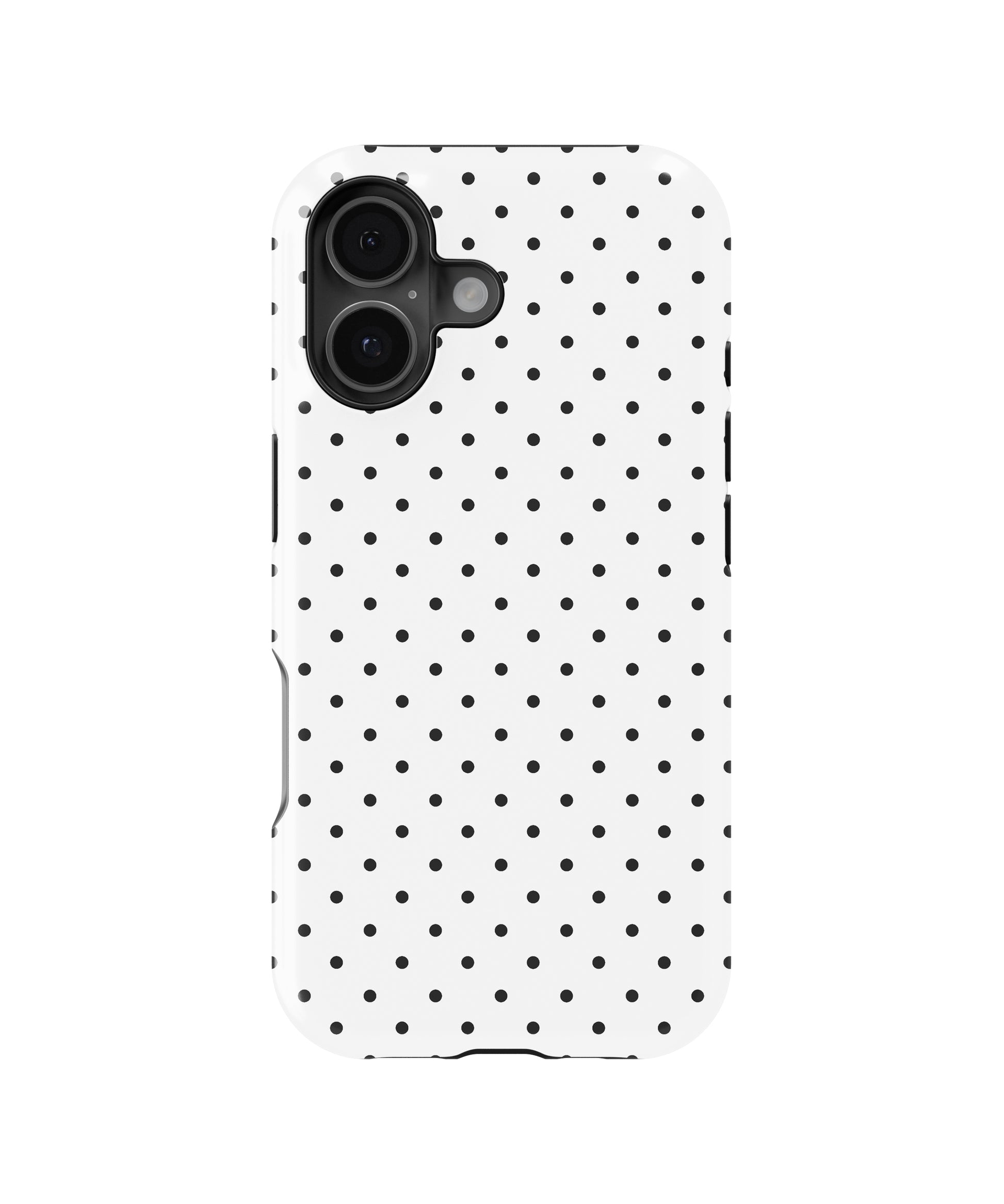 Classic Black Polka Dot Shockproof MagSafe Case for iPhone - iPhone 17 (6.3")