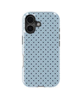 Sky Blue Polka Dot Shockproof MagSafe Case for iPhone - iPhone 17 (6.3