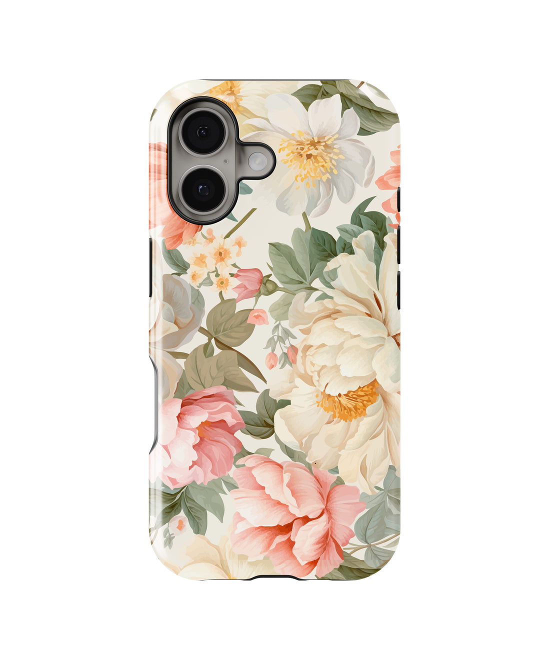 Blush Garden Bloom Shockproof MagSafe Case for iPhone - iPhone 17 Pro Max (6.9")