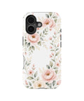 Blush Peony Floral Shockproof MagSafe Case for iPhone - iPhone 17 (6.3