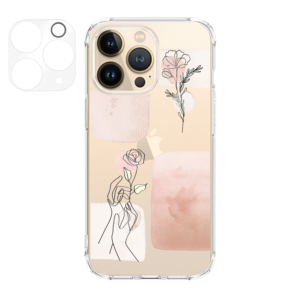 Pale Pink Aesthetic Line Art 275 #iPhone 14 & 13