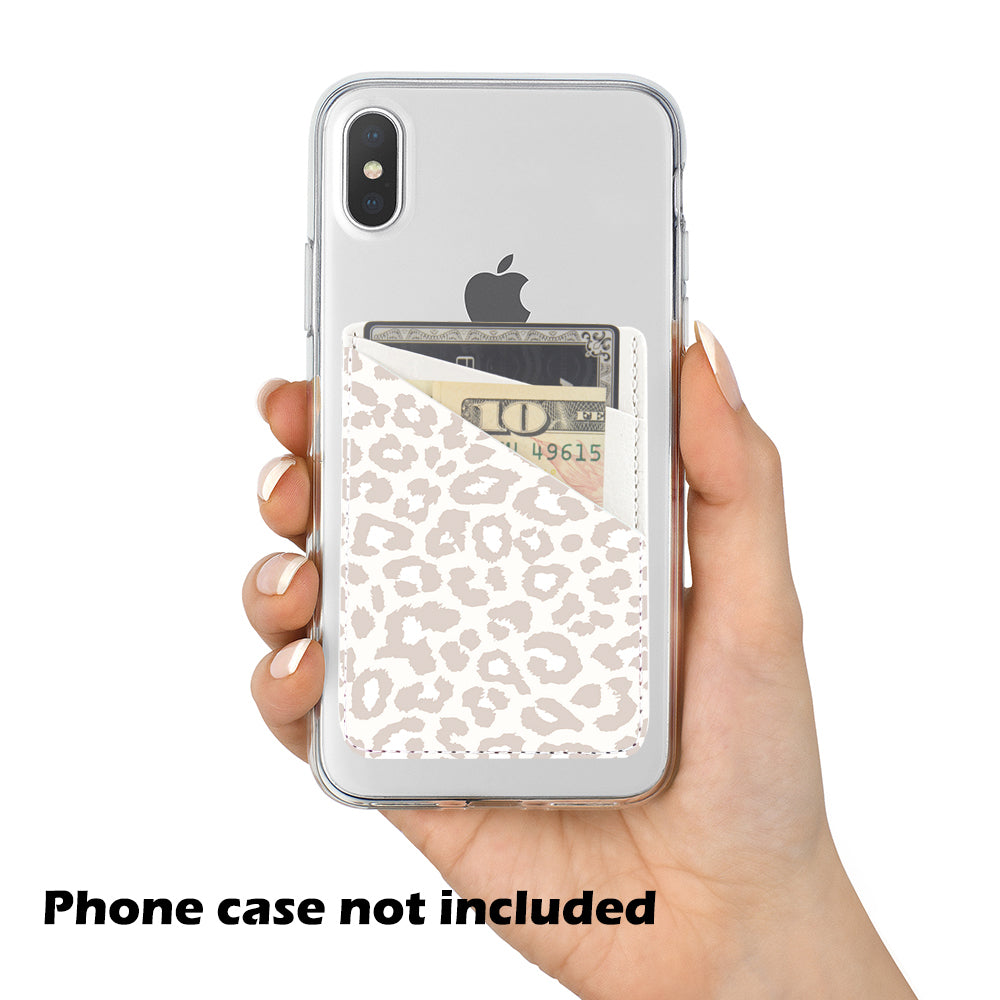 Leopard Phone Card Holder