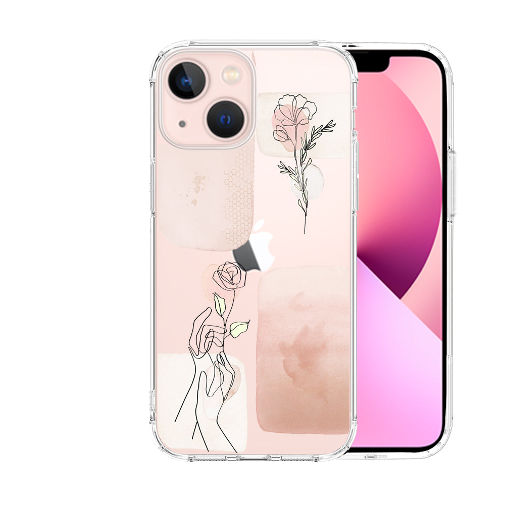 Pale Pink Aesthetic Line Art 275 #iPhone 14 & 13